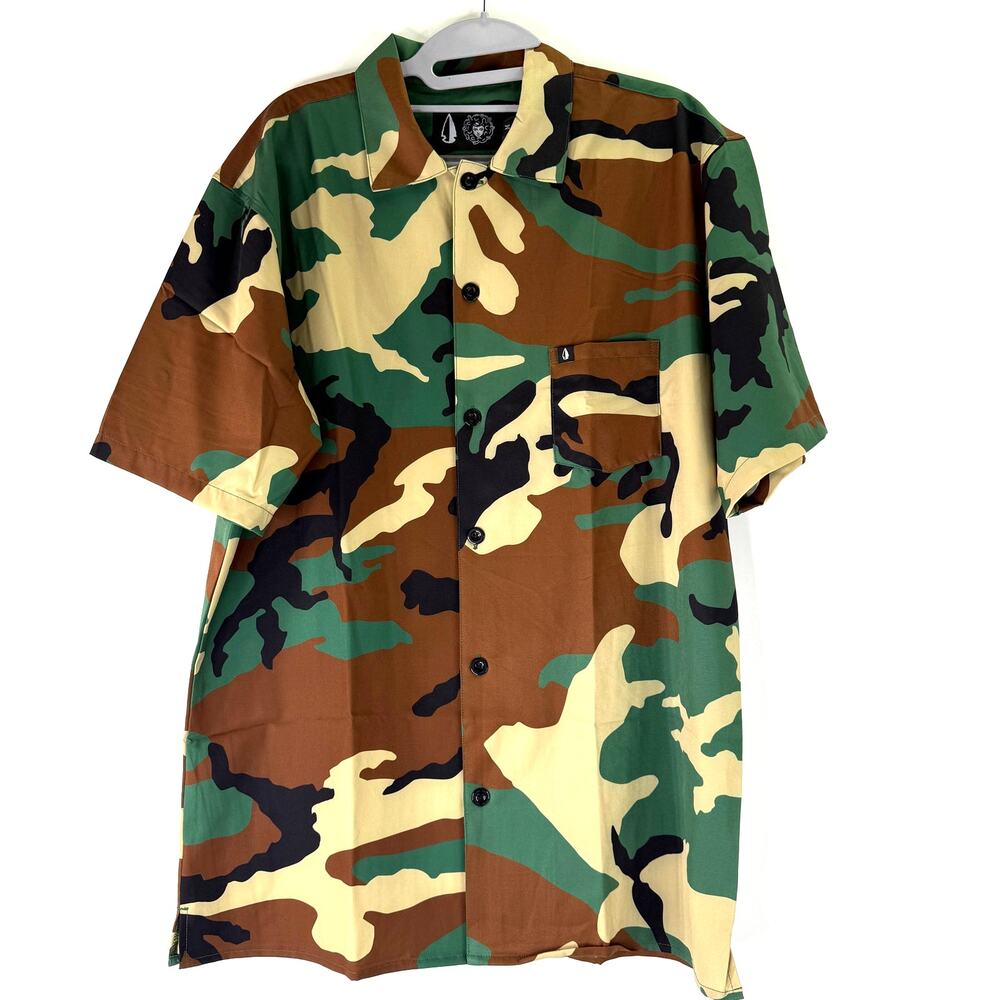 Tachuntfish The Mojito M81 Shirt Camo Button Up Shirt NWT Size Large